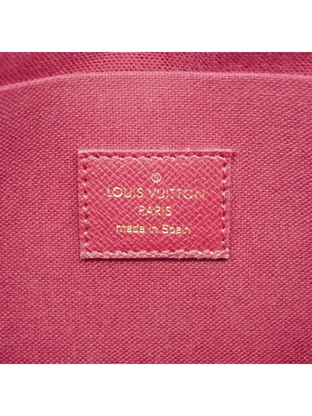 Louis Vuitton Shoulder Wallet Monogram Pochette Felicity Brown Fuchsia - Picture 5 of 10